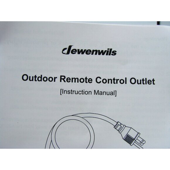 NEW Lot 2 DEWENWILS Outdoor Remote Control Outlets Plug In Lights Holiday Safety - Picture 7 of 9